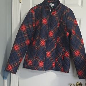 Kim Rogers Multicolor Plaid Jacket